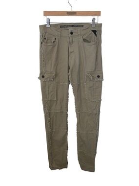 GTL4 Good Things Last Forever Tan Straight Leg Pants Men’s 30/32 Fringe Cargo